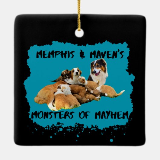 Ornament van de monsters van Mayhem (Achterkant)