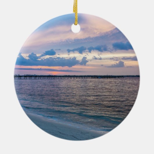 Ornament van de Navarra Santa Rosa Sunset Circle (Achterkant)