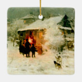 Ornament van de Oekraïense kerstCarolers (Achterkant)