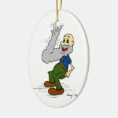 Ornament van de oude Man Waving Beard (Links)