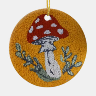 ornament van de paddenstoel van het tapijthaak