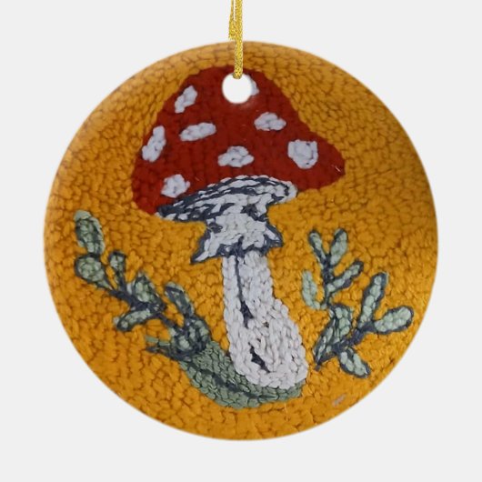 ornament van de paddenstoel van het tapijthaak (Achterkant)