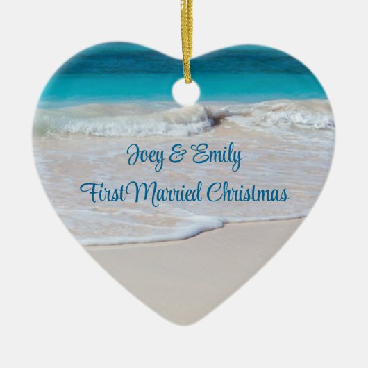 Ornament van de Pas getrouwd van de Tropische Wate (Voorkant)