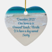 Ornament van de Pas getrouwd van de Tropische Wate (Achterkant)