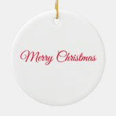 Ornament van de Poinsettia-kerstboom (Achterkant)