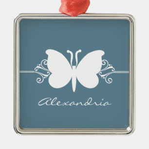 Ornament van de premiumpremie voor vette blauwe vl