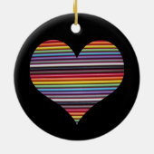 Ornament van de regenbooglintkabel voor hartcirkel (Achterkant)