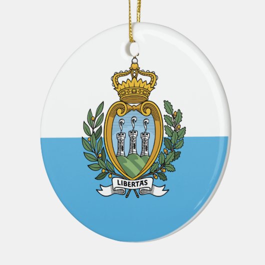 Ornament van de Sammarinese vlag (Links)