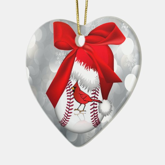 Ornament van de Santa Hat-honkbal (Links)