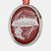 Ornament van de skilifhoogte van Breckenridge Colo (Links)