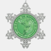 Ornament van de snowflake van de Lacrosse kerstboo (Voorkant)