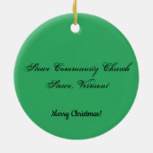 Ornament van de Stowe Community Church Round (Achterkant)