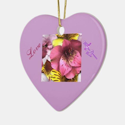 Ornament van de Valentijnsdag van de liefde en de  (Links)