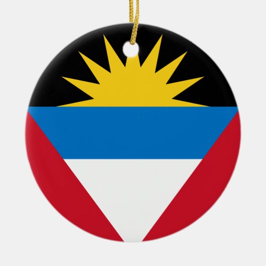 ornament van de vlag van antigua en barbuda (Voorkant)