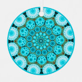 Ornament van december Birthstone Turquoise Mandala (Voorkant)