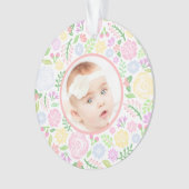 ornament van eerste kerstboompastel, omkeerbaar (voorkant)