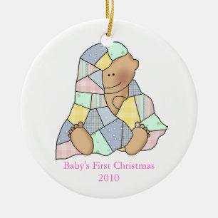 Ornament van Eerste Kerstmis van de baby het