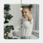 Ornament van familiefoto Keepomwille Ceramic (Achterkant)