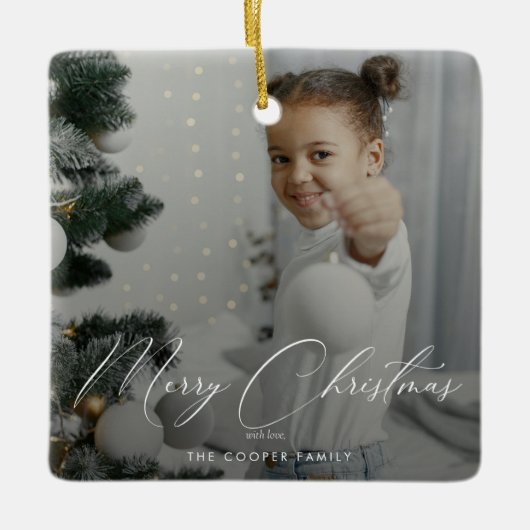 Ornament van familiefoto Keepomwille Ceramic (Voorkant)