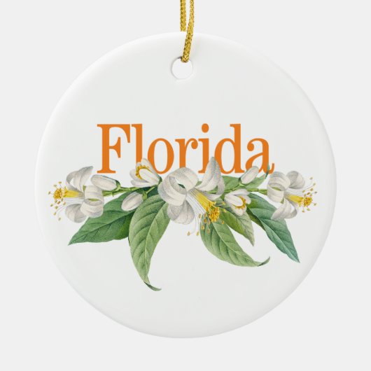  Ornament van Florida met Oranje bloesems (Voorkant)