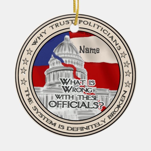 Ornament van gebroken politiek systeem (Voorkant)