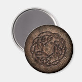 Ornament van gegaufreerd leer magneet (Voorkant / Achterkant)