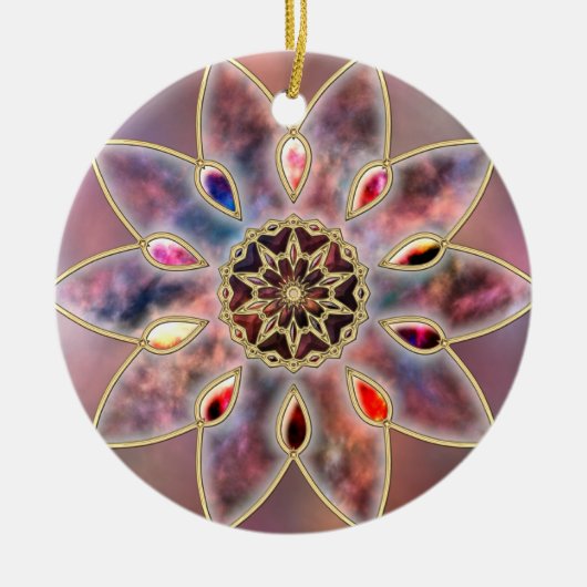 Ornament van gemarmerde sterrenstelsels (Voorkant)