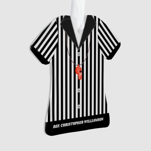 Ornament van gepersonaliseerd Shirt met gestripte  (voorkant)