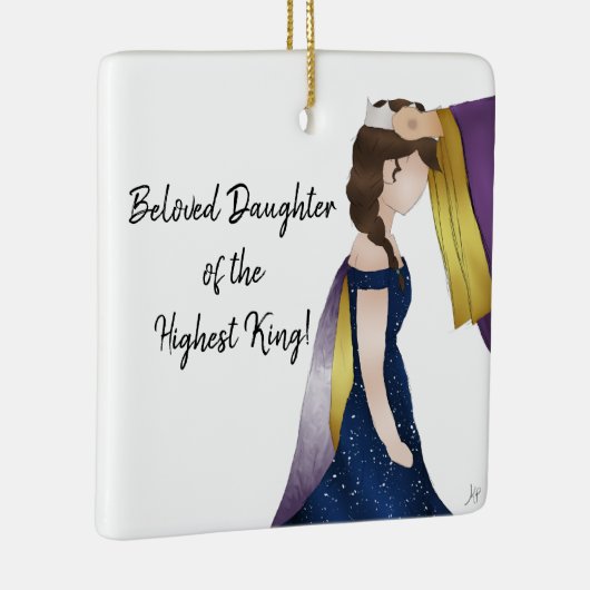 Ornament van gepersonaliseerde prinses (Rechts)