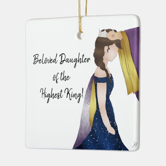 Ornament van gepersonaliseerde prinses (Links)