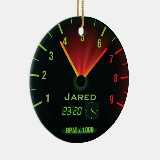 Ornament van gepersonaliseerde snelheidsmeter (Rechts)