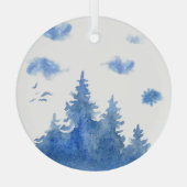 Ornament van glas - Winter (Achterkant)