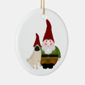 Ornament van Gnome en Pug Gnome (Rechts)