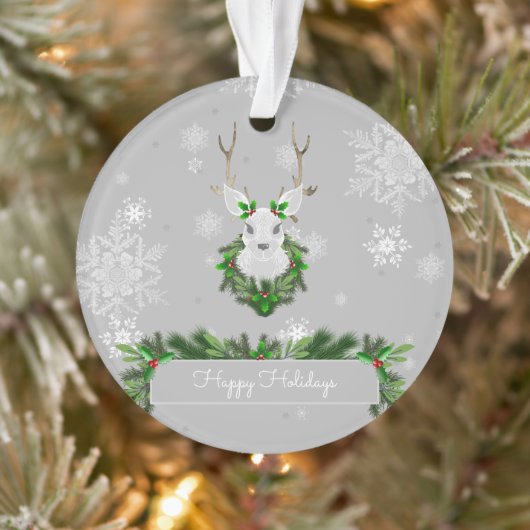 Ornament van grijze rendieren (Boom)