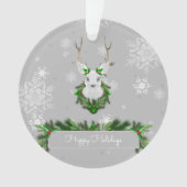 Ornament van grijze rendieren (voorkant)