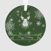 Ornament van groene rendieren (achterkant)