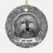 Ornament van het achtergebleven Collie Loving Memo (Voorkant)