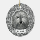 Ornament van het achtergebleven Collie Loving Memo (Links)
