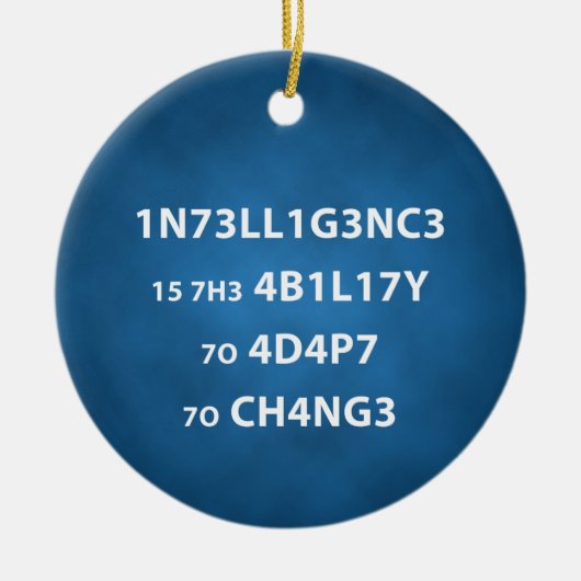 Ornament van het Cirkelbericht van Intelligence Qu (Voorkant)