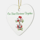 Ornament van het hart met Elves (Links)