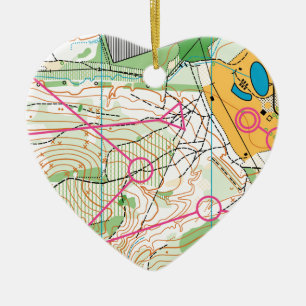 Ornament van het hart - orienteerkaart