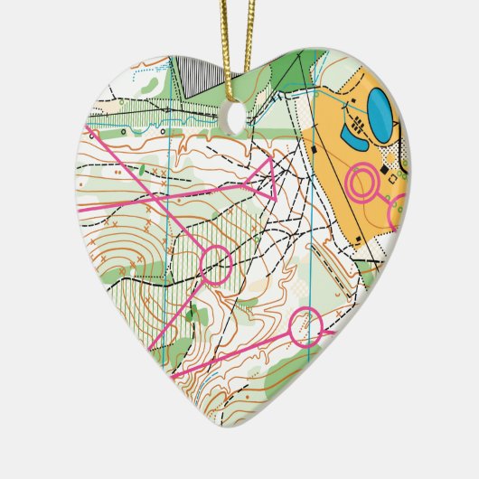 Ornament van het hart - orienteerkaart (Links)