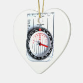 Ornament van het hart - orienteerkompas (Links)