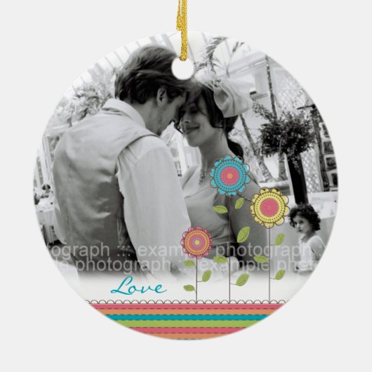 Ornament van het Huwelijk van de Foto van de (Achterkant)