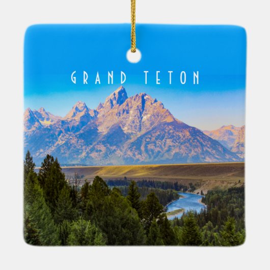 Ornament van het nationale park Grand Teton (Achterkant)