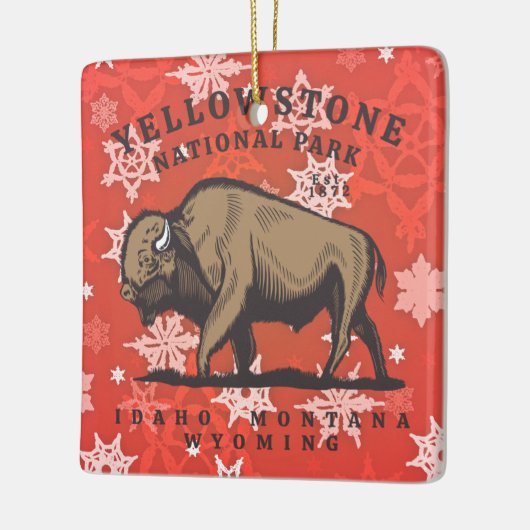 Ornament van het nationale park van Yellowstone (Links)