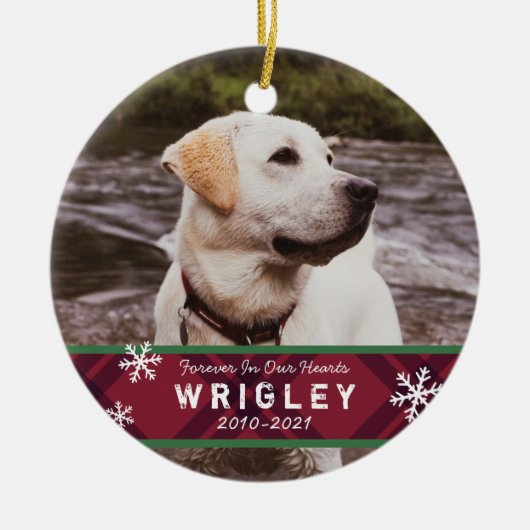 Ornament van het Pet Memorial (Voorkant)