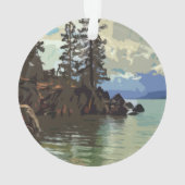 Ornament van het Tahoe Acrylmeer (achterkant)