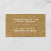 Ornament van het witte keukenblad visitekaartje (Achterkant)