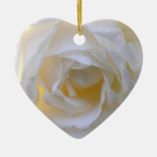 ornament van het witte rozenhart
